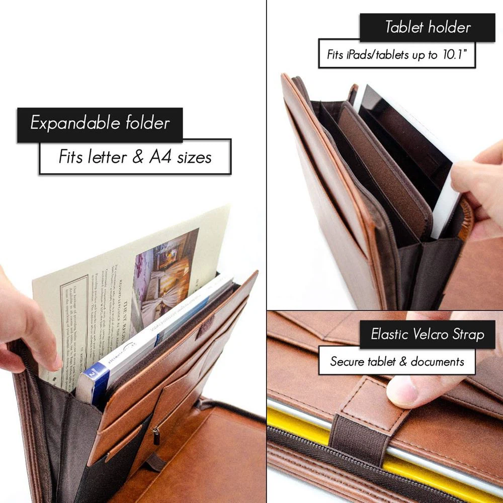 PU Leather Portfolio Binder PU Leather Portfolio Binder