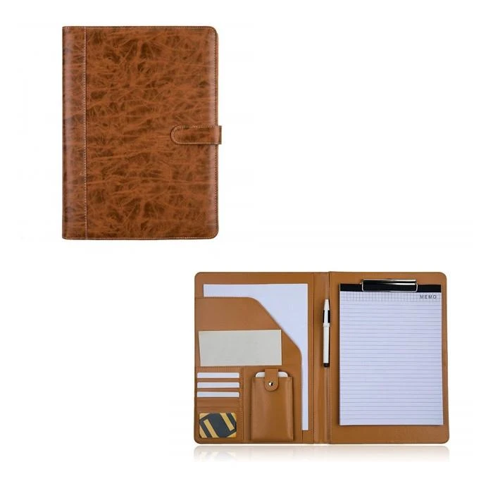 Brown A4 PU Leather Presentation Folder Brown A4 PU Leather Presentation Folder