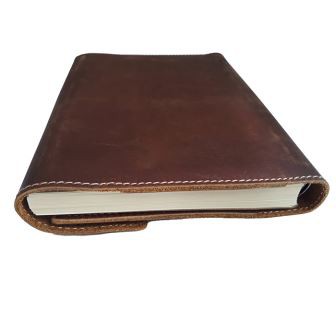 Rusztikus bélelt bőr egyedi folyóirat