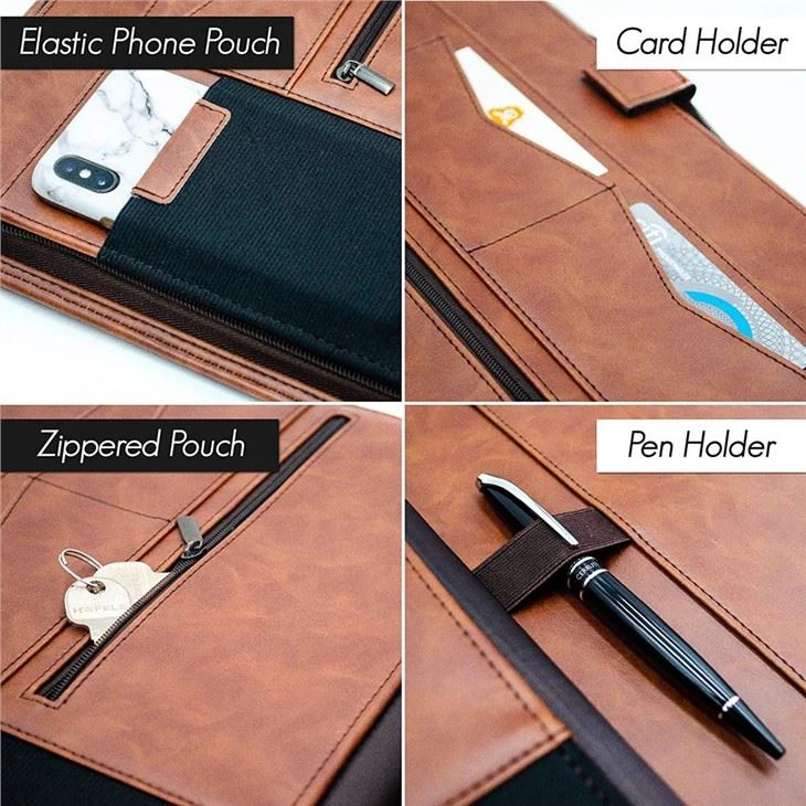 PU Leather Portfolio Binder PU Leather Portfolio Binder