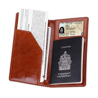 RFID pénztárca PU útlevéltartó
